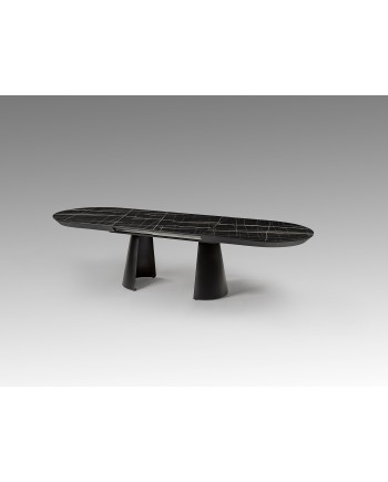 CAPRI -MESA COMEDOR- T MARMOL NEGRO